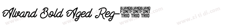 Alvand Bold Aged Reg字体转换